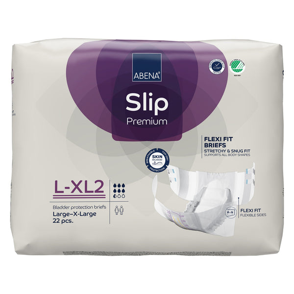 Abena Slip Flexi Fit Unisex Adult Incontinence Brief Large / X-Large Disposable Heavy Absorbency (1246194_CS) 88/CS