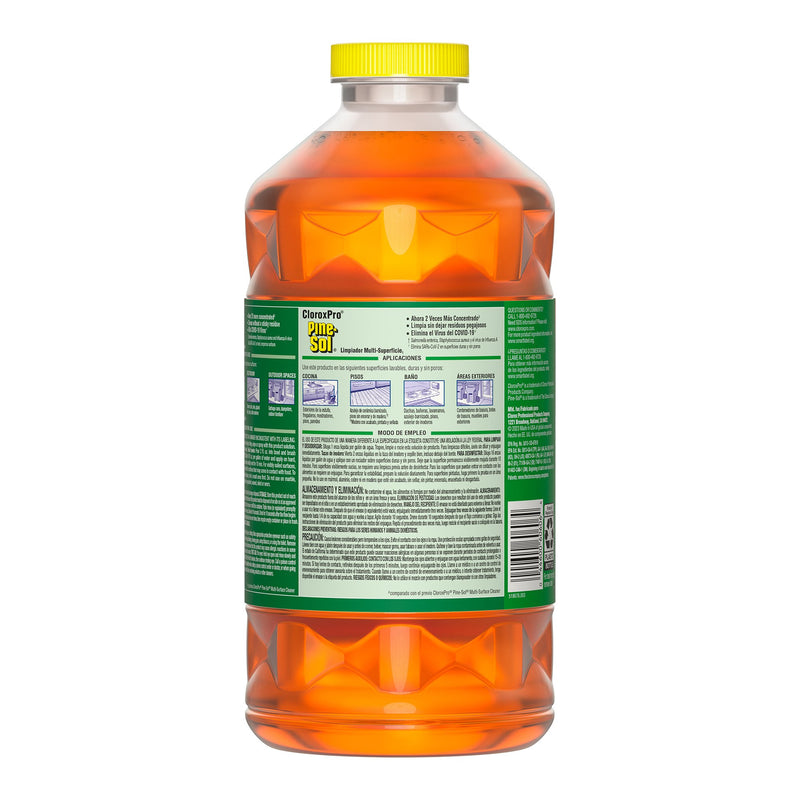Pine-Sol® Surface Disinfectant Cleaner Broad Spectrum Manual Pour Liquid 80 oz. Bottle Pine Scent NonSterile (1255978_CS) 3/CS