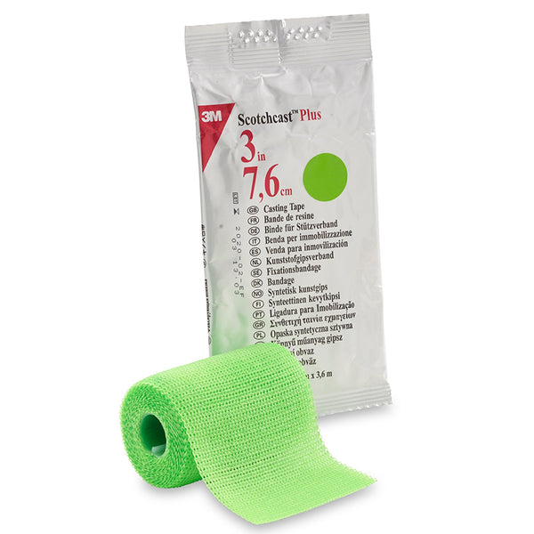 3M™ Scotchcast™ Plus Cast Tape 3 Inch X 12 Foot Fiberglass / Resin Bright Green (199242_BX) 10/BX