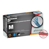 NitriDerm® EP Exam Glove Medium NonSterile Nitrile Extended Cuff Length Fully Textured Blue Chemo Tested / Fentanyl Tested (812546_BX) 100/BX