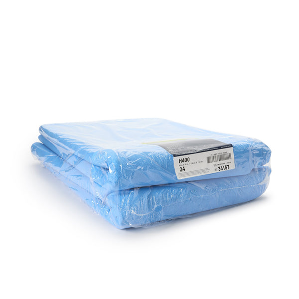 QUICK CHECK* H400 Sterilization Wrap White / Blue 45 X 45 Inch Dual Layer SMS Polypropylene Steam / EO Gas / Hydrogen Peroxide (825785_BG) 24/BG