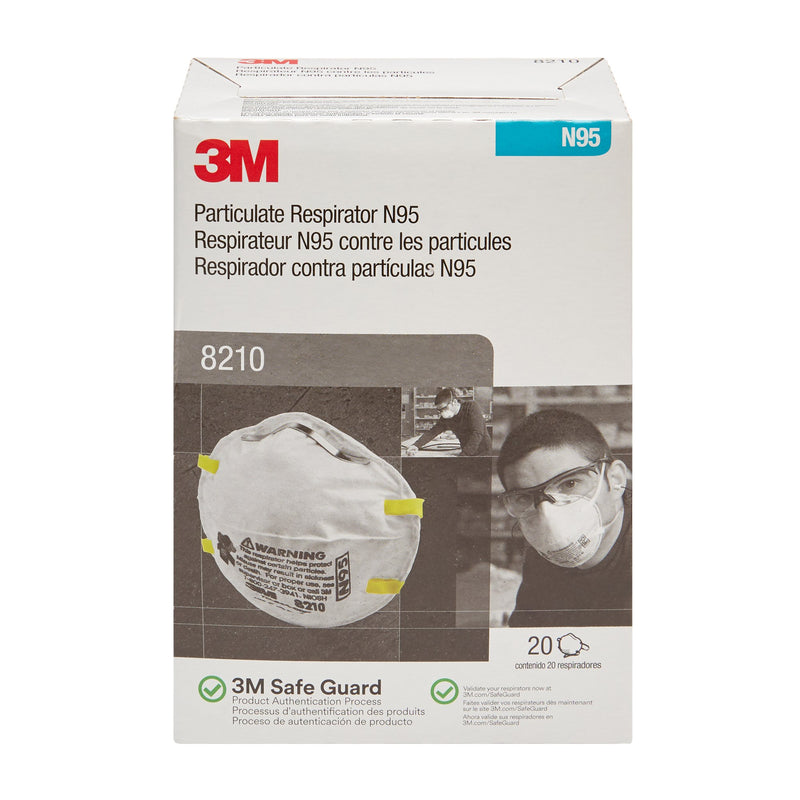 3M™ Particulate Respirator Mask Industrial N95 Not Rated Elastic Strap One Size Fits Most (794716_CS) 160/CS