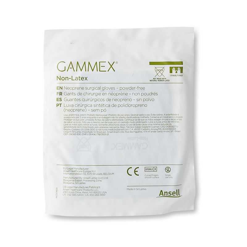 GAMMEX® Non-Latex Surgical Glove Size 6 Sterile Polyisoprene Standard Cuff Length Micro-Textured Green Chemo Tested (364343_BX) 50/BX