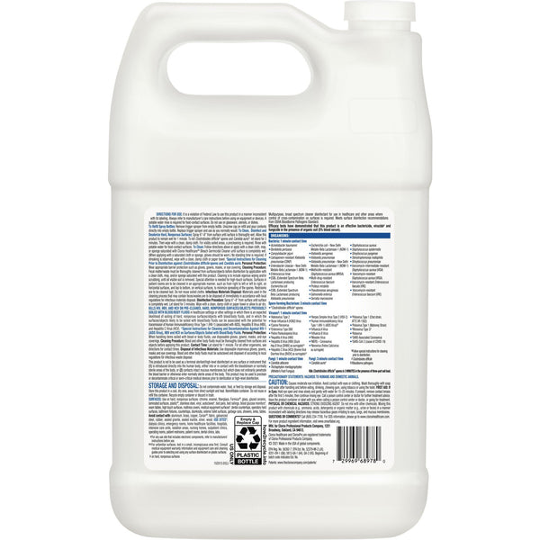 Clorox Healthcare® Bleach Germicidal Surface Disinfectant Cleaner Refill Manual Pour Liquid 1 gal. Jug Fruity Floral Bleach Scent NonSterile (272962_GL) 1/GL