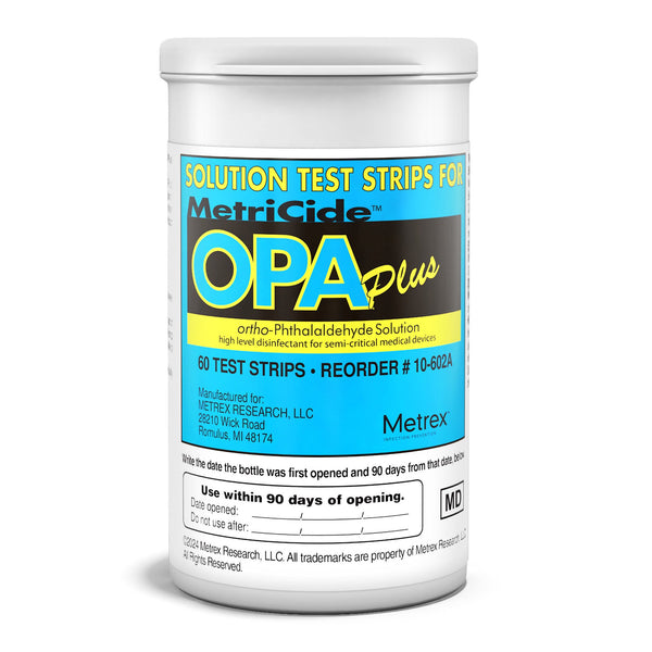 MetriCide™ OPA Plus OPA Concentration Indicator 60 Test Strips Single Use (1258326_BT) 1/BT