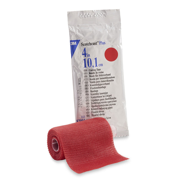 3M™ Scotchcast™ Plus Cast Tape 4 Inch X 12 Foot Fiberglass / Resin Red (175351_EA) 1/EA