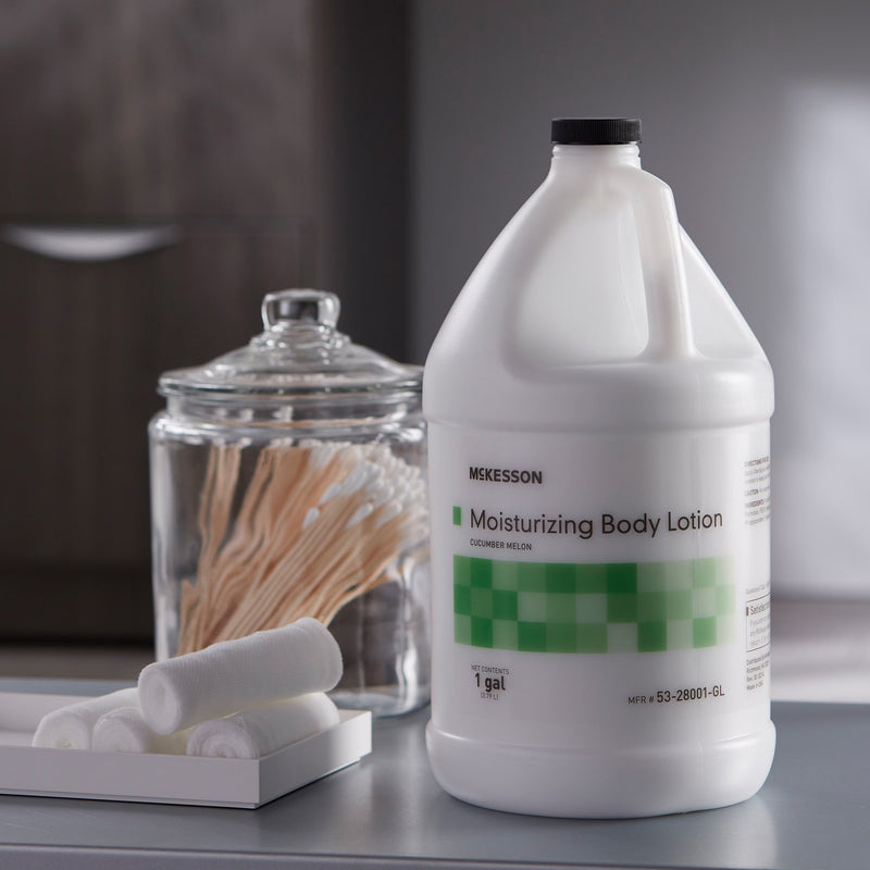 McKesson Hand and Body Moisturizer 1 gal. Jug Cucumber Melon Scent Lotion (877024_EA) 1/EA
