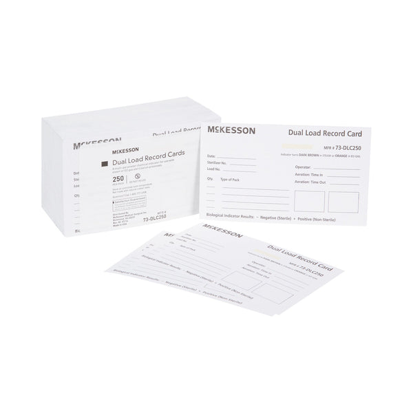 McKesson Sterilization Record Card Steam / EO Gas (524893_CS) 2500/CS