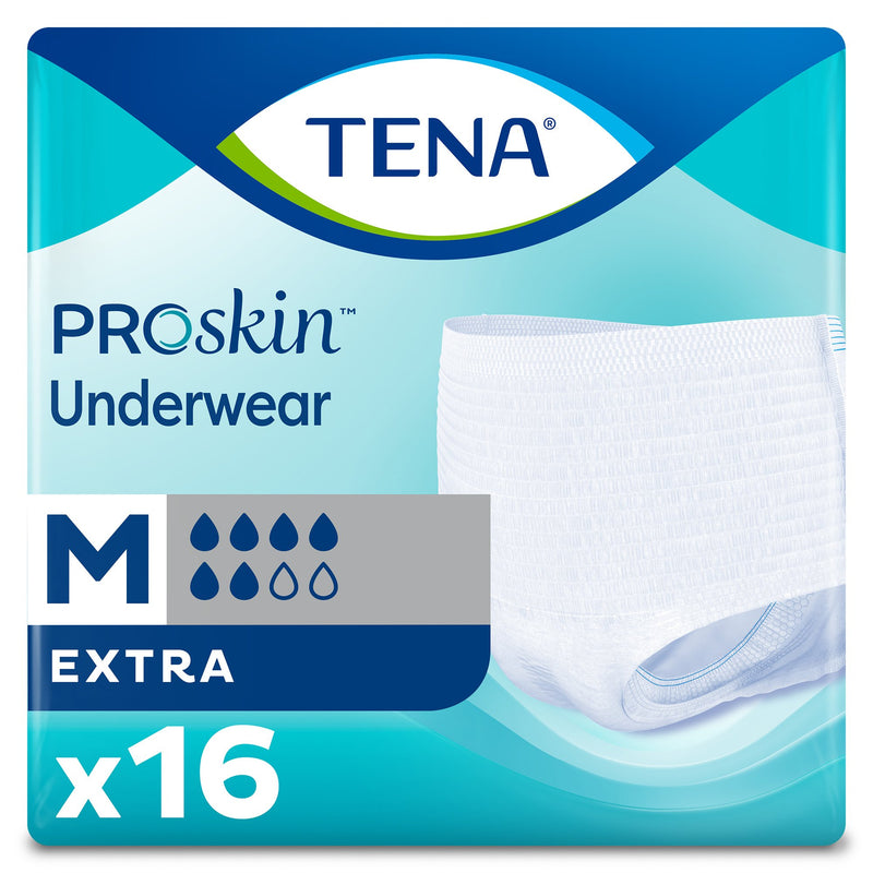 TENA® ProSkin™ Extra Unisex Adult Absorbent Underwear Pull On with Tear Away Seams Medium Disposable Moderate Absorbency (978867_BG) 16/BG