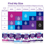 Always® Discreet Bladder Control Pad 9.4 Inch Length Light Absorbency Super Absorbent Core Size 3 (928408_CS) 90/CS