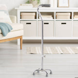 McKesson Small Base Quad Cane Steel 30 to 39 Inch Height Chrome (1065219_EA) 1/EA