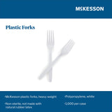 McKesson Fork Heavy Weight White Polypropylene (959242_CS) 1000/CS