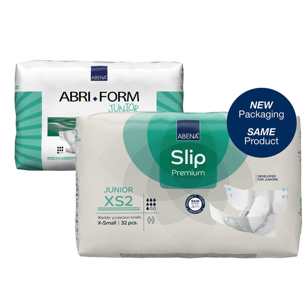 Abena® Slip Premium Junior XS2 Unisex Youth Incontinence Brief X-Small Disposable Heavy Absorbency (1218195_CS) 128/CS