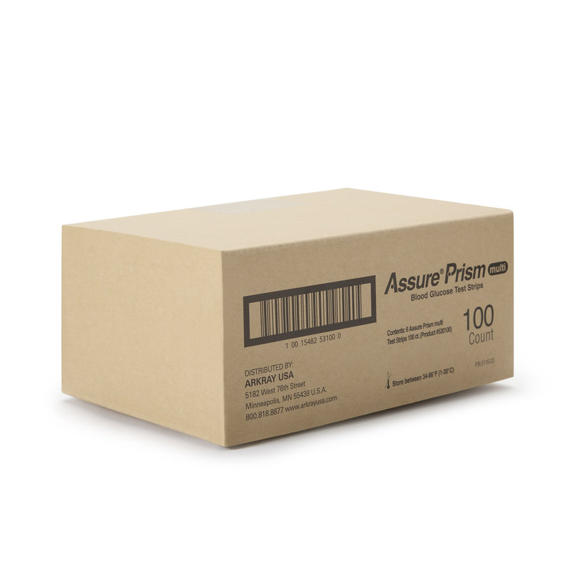 Assure® Blood Glucose Test Strips 100 Strips per Pack (942354_CS) 600/CS