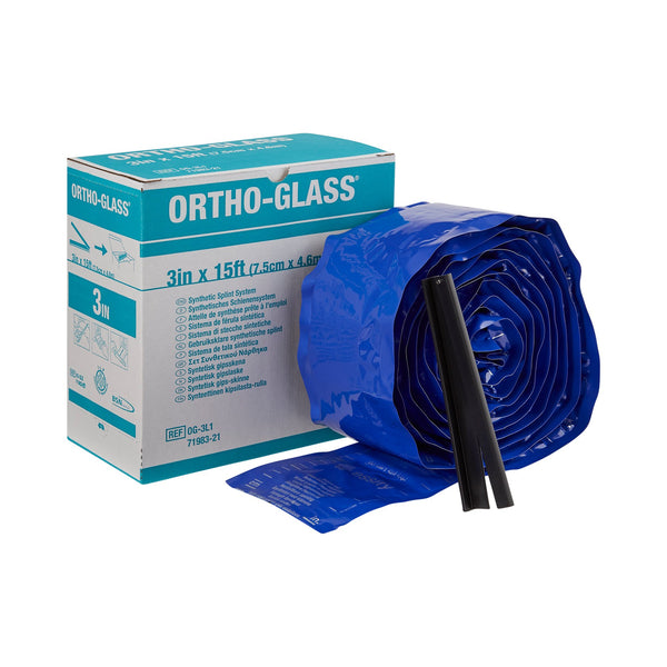 ORTHO-GLASS® Padded Splint Roll 3 Inch X 15 Foot Fiberglass White (282600_EA) 1/EA
