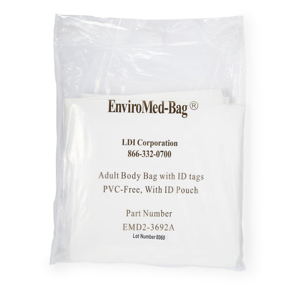 EnviroMed-Bag® Post Mortem Bag 36 W X 92 L Inch One Size Fits Most Olefin Film Zipper Closure, Envelope Style (669228_CS) 12/CS