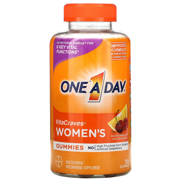 VitaCraves® Women's Multivitamin Supplement Gummy 80 per Bottle Assorted Fruit Flavor (1171934_BT) 1/BT