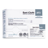 Sani-Cloth® AF3 Surface Disinfectant Cleaner Premoistened Germicidal Manual Pull Wipe 50 Count Individual Packet Unscented NonSterile (824245_CS) 500/CS