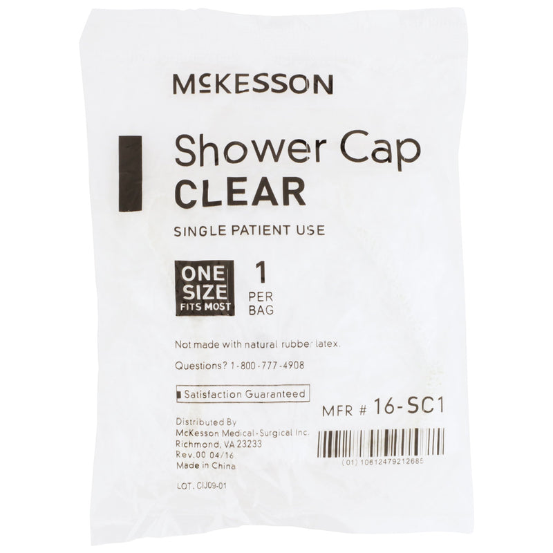 McKesson Shower Cap One Size Fits Most Clear (477081_CS) 2000/CS