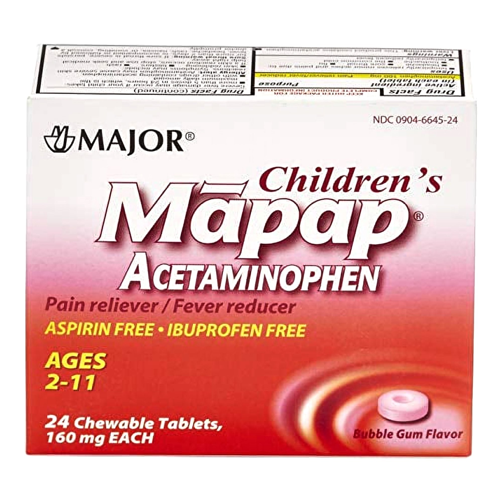 Mapap® Children's Pain Relief / Fever Reducer 160 mg Strength Acetamin ...