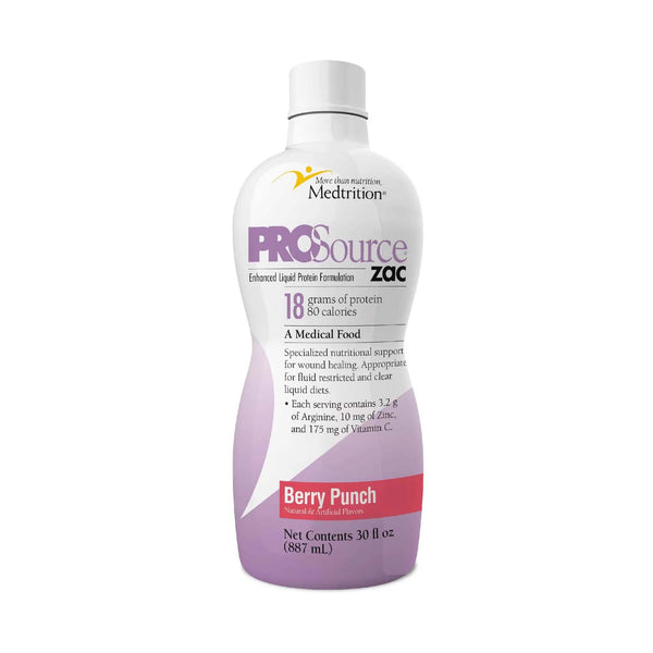 ProSource ZAC™ Oral Supplement Berry Punch Flavor Liquid 32 oz. Bottle (706924_CS) 4/CS