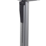 Health O Meter® Physician Scale with Height Rod Digital Display 660 lbs. / 300 kg Capacity Black / Gray AC Adapter / Battery Operated (571835_EA) 1/EA