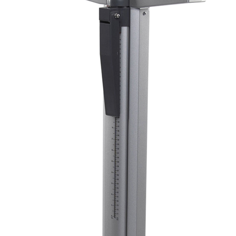 Health O Meter® Physician Scale with Height Rod Digital Display 660 lbs. / 300 kg Capacity Black / Gray AC Adapter / Battery Operated (571835_EA) 1/EA