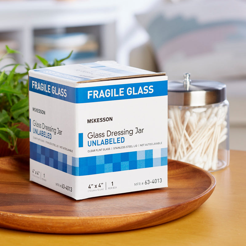 McKesson Sundry Jar 4 X 4 Inch Glass Clear (488897_EA) 1/EA