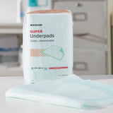 McKesson Super Disposable Underpad 23 X 36 Inch Fluff / Polymer Moderate Absorbency (724035_CS) 150/CS