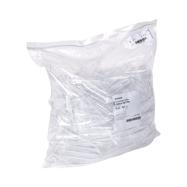 McKesson Centrifuge Tube Plain 12 mL Without Closure Polystyrene Tube (1175302_BG) 500/BG