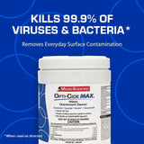 Opti-Cide® Max Surface Disinfectant Cleaner Premoistened Alcohol Based Manual Pull Wipe 160 Count Canister Alcohol Scent NonSterile (1100339_CT) 1/CT