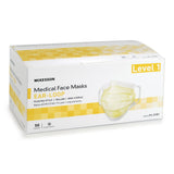 McKesson Procedure Mask ASTM Level 1 Earloops One Size Fits Most (1196782_CS) 500/CS