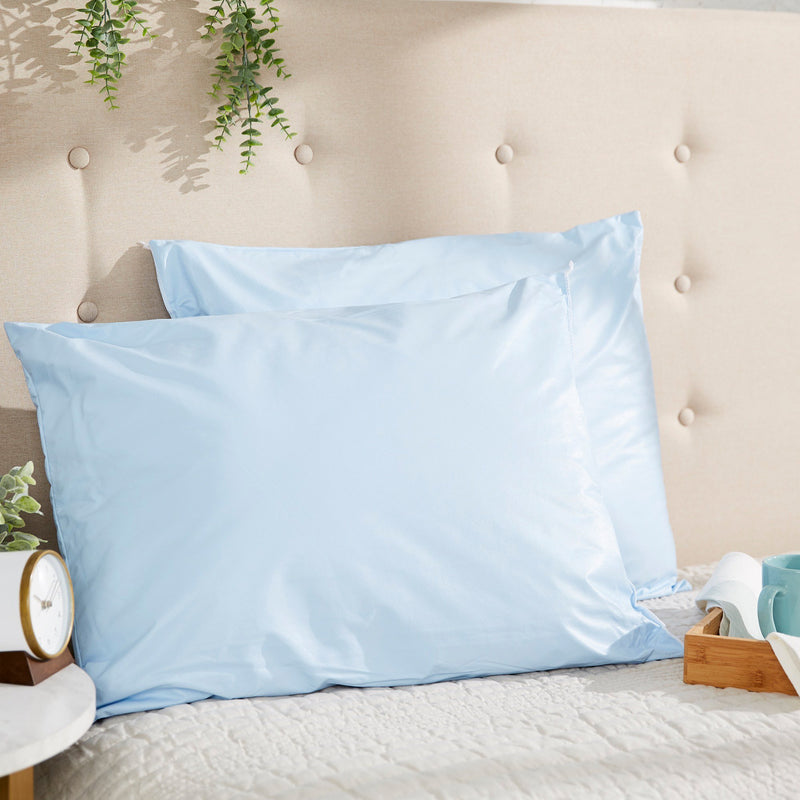 McKesson Bed Pillow 20 X 26 Inch Blue Reusable (939591_BX) 12/BX