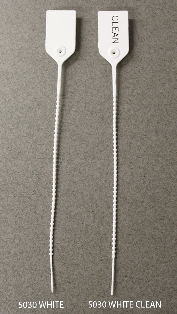 Pull-Tight Loks Tamper Evident Seal UnNumbered White Plastic 9 Inch (705516_PK) 100/PK