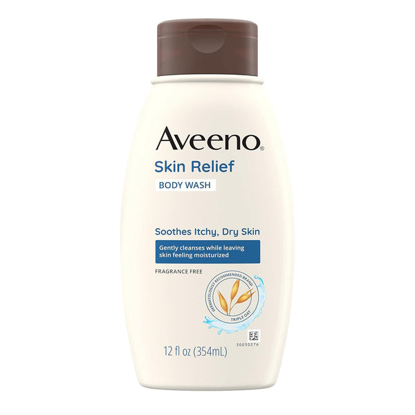 Aveeno® Skin Relief Body Wash Liquid 12 oz. Bottle Unscented (694998_CS) 12/CS