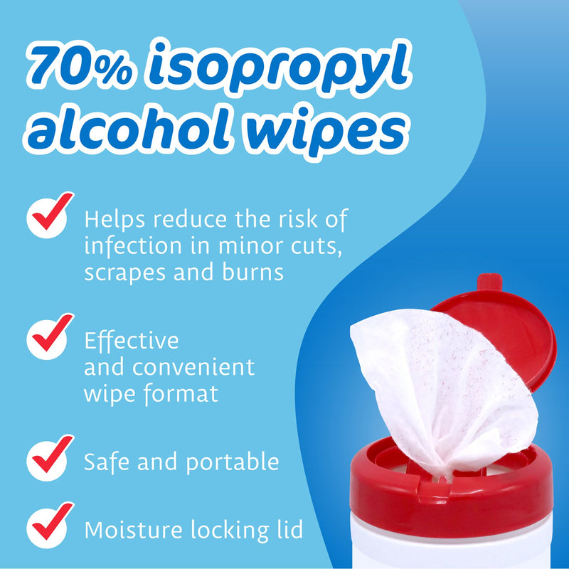 The Pharma-C Company® Antiseptic Skin Wipe Isopropyl Alcohol Towelette Canister (851821_CS) 6/CS