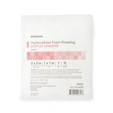 McKesson Foam Dressing 3 X 3 Inch With Border Film Backing Acrylic Adhesive Square Sterile (1138279_CS) 100/CS