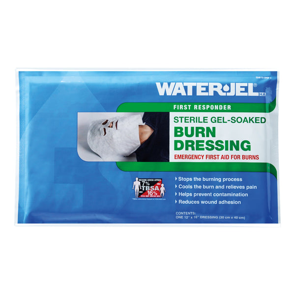 Water-Jel® First Responder Hydrogel Burn Dressing Sheet 12 X 16 Inch Sterile (1071036_EA) 1/EA