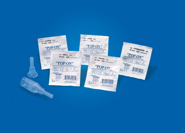 Pop-On® Male External Catheter Self-Adhesive Strip Silicone Intermediate (690601_EA) 1/EA