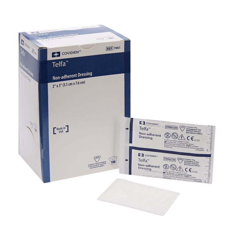 Telfa™ Ouchless Non-Adherent Dressing 2 X 3 Inch Sterile 1 per Pack (9962_CS) 2400/CS
