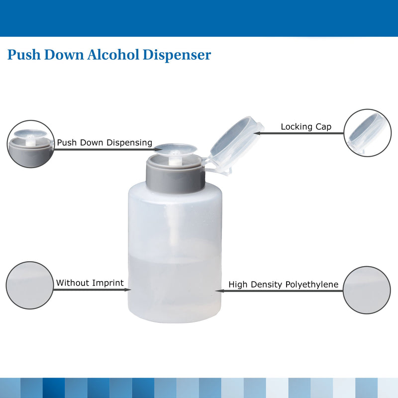 McKesson Alcohol Dispenser Polyethylene Translucent 9 oz. (625082_BX) 12/BX