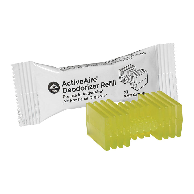 ActiveAire Automated Freshener Dispenser Refill for use with ActiveAire&reg; In-Stall Air Freshener Dispensers, Citrus, 12 Cartridges/Case (GPC48255) Case of 12