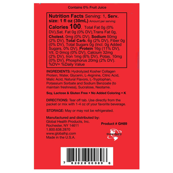 LiquaCel® Oral Supplement Apple Flavor Liquid 1 oz. Individual Packet (1205517_CS) 100/CS