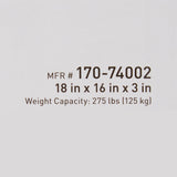 McKesson Seat Cushion 18 W X 16 L X 3 D Inch Foam / Gel (1065574_CS) 4/CS