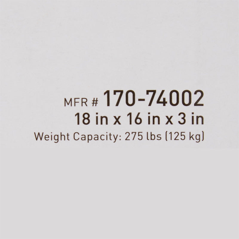 McKesson Seat Cushion 18 W X 16 L X 3 D Inch Foam / Gel (1065574_CS) 4/CS
