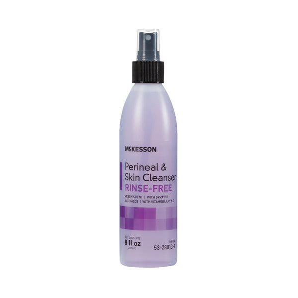 McKesson Rinse-Free Perineal Wash Liquid 8 oz. Pump Bottle Fresh Scent (877029_CS) 48/CS