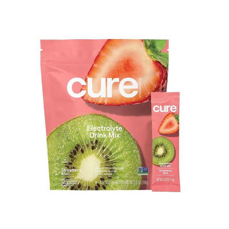 Cure® Oral Electrolyte Solution Strawberry Kiwi Flavor 7.6 Gram Electrolyte (1256711_CS) 168/CS