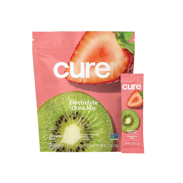 Cure® Oral Electrolyte Solution Strawberry Kiwi Flavor 7.6 Gram Electrolyte (1256711_PK) 14/PK