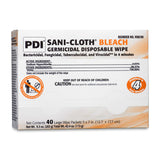 Sani-Cloth® Bleach Surface Disinfectant Cleaner Premoistened Germicidal Manual Pull Wipe 40 Count Individual Packet Chlorine Scent NonSterile (868718_PK) 40/PK