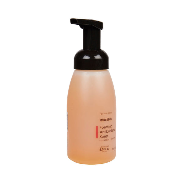 McKesson Antibacterial Soap Foaming 8.5 oz. Pump Bottle Clean Scent (1067684_CS) 24/CS